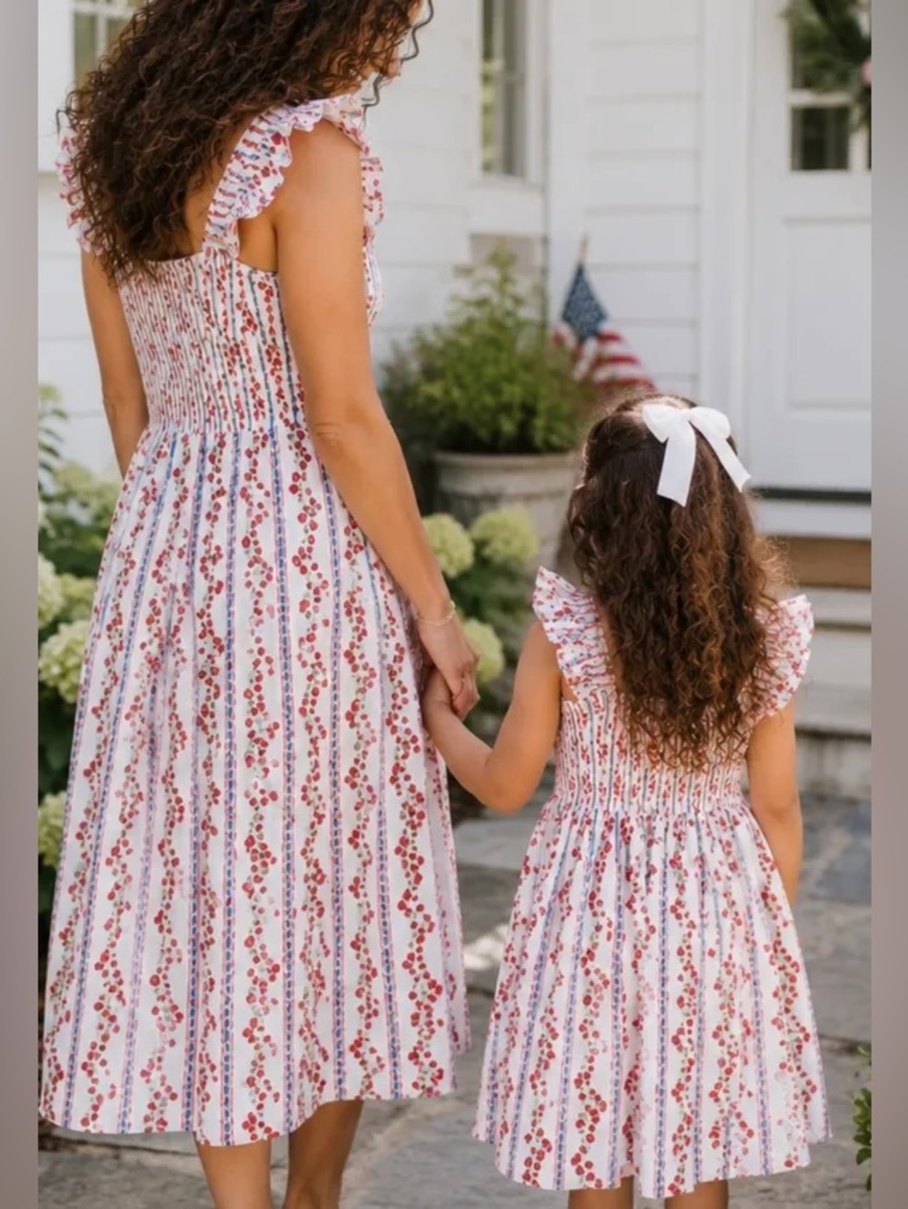 LEA Flutter Sleeves Strawberry Tomato Print Nap Dress S (Hill House Home Ellie)